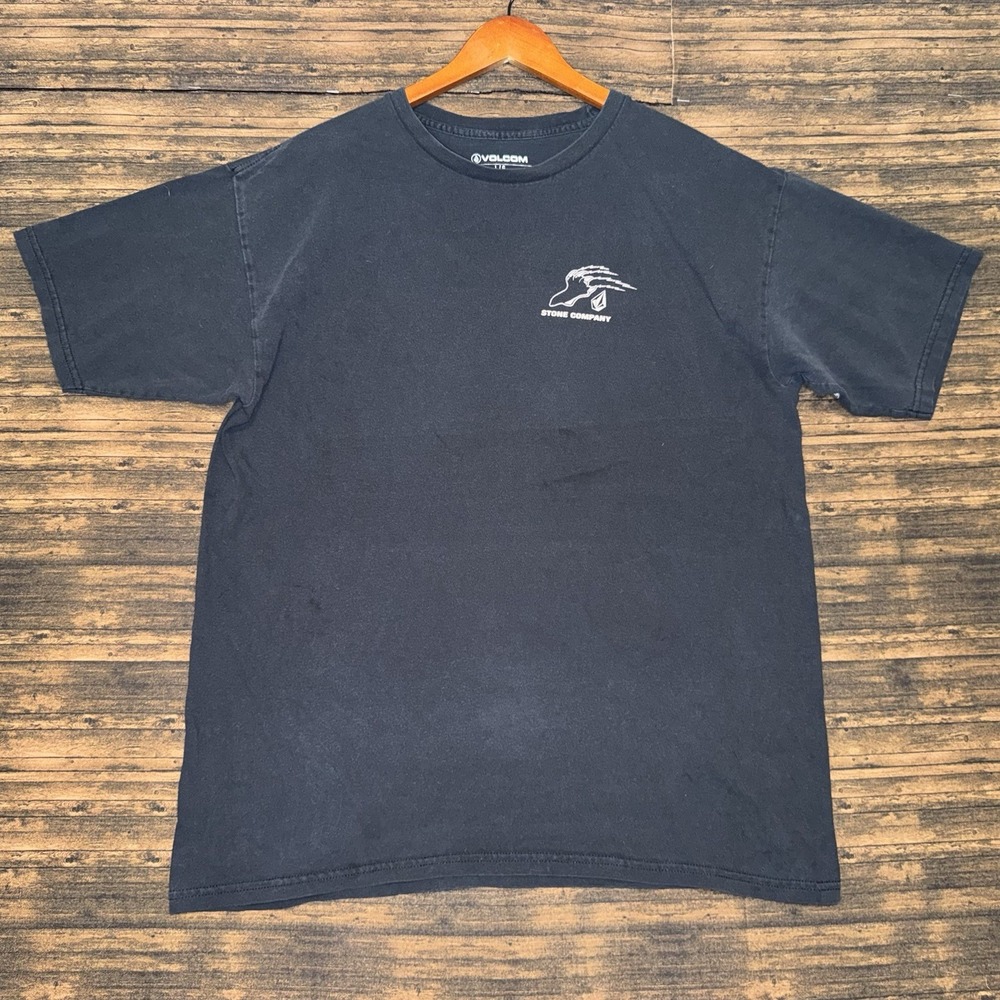 Volcom Stone Company Graphic T Shirt Go Get Em Tiger Black Size Large